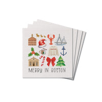 Merry In Boston Icons Coaster Set