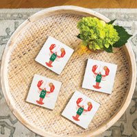 Boston Basketball Lobster Coaster Set