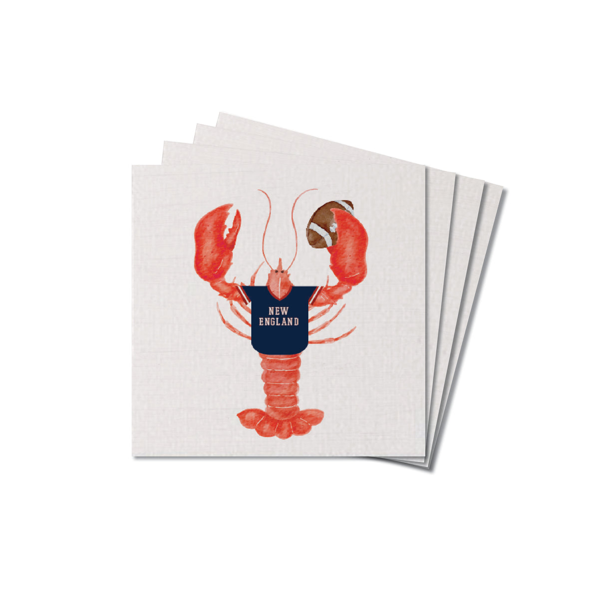 New England Football Lobster Coaster Set