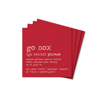 Boston Go Sox Definition Coaster Set