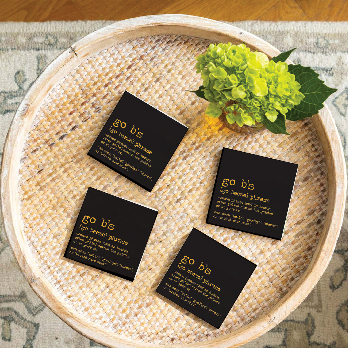 Boston Go B's Definition Coaster Set