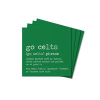 Boston Go Celts Definition Coaster Set