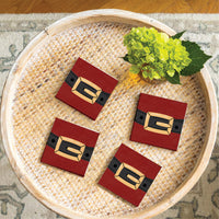 Santa's Buckle Coaster Set