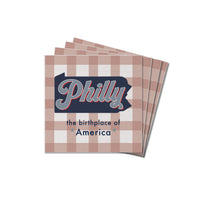 Philly Birthplace Of America Checkered Coaster Set