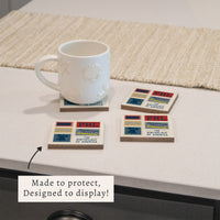 Philly Stamps Birthplace Coaster Set