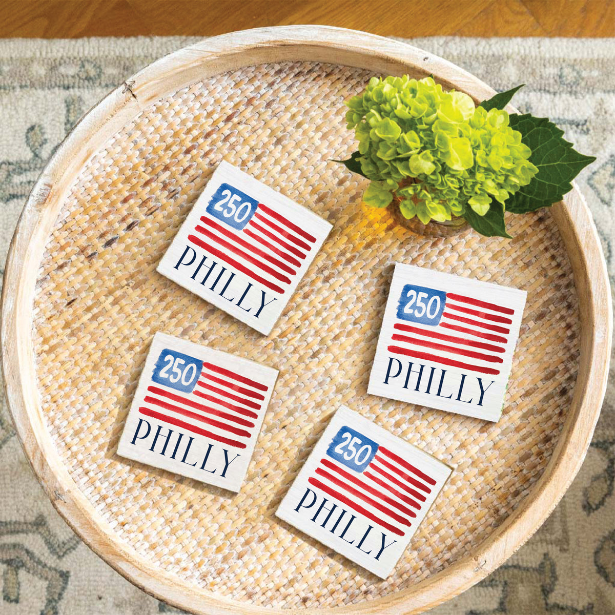 250 Amercian Philly Coaster Set