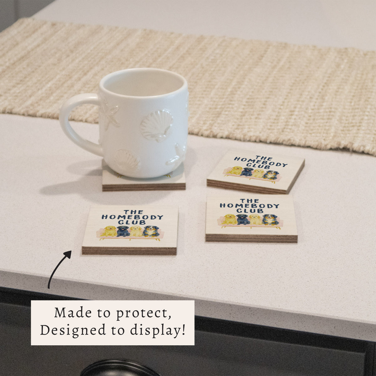 Dog Homebody Club Coaster Set