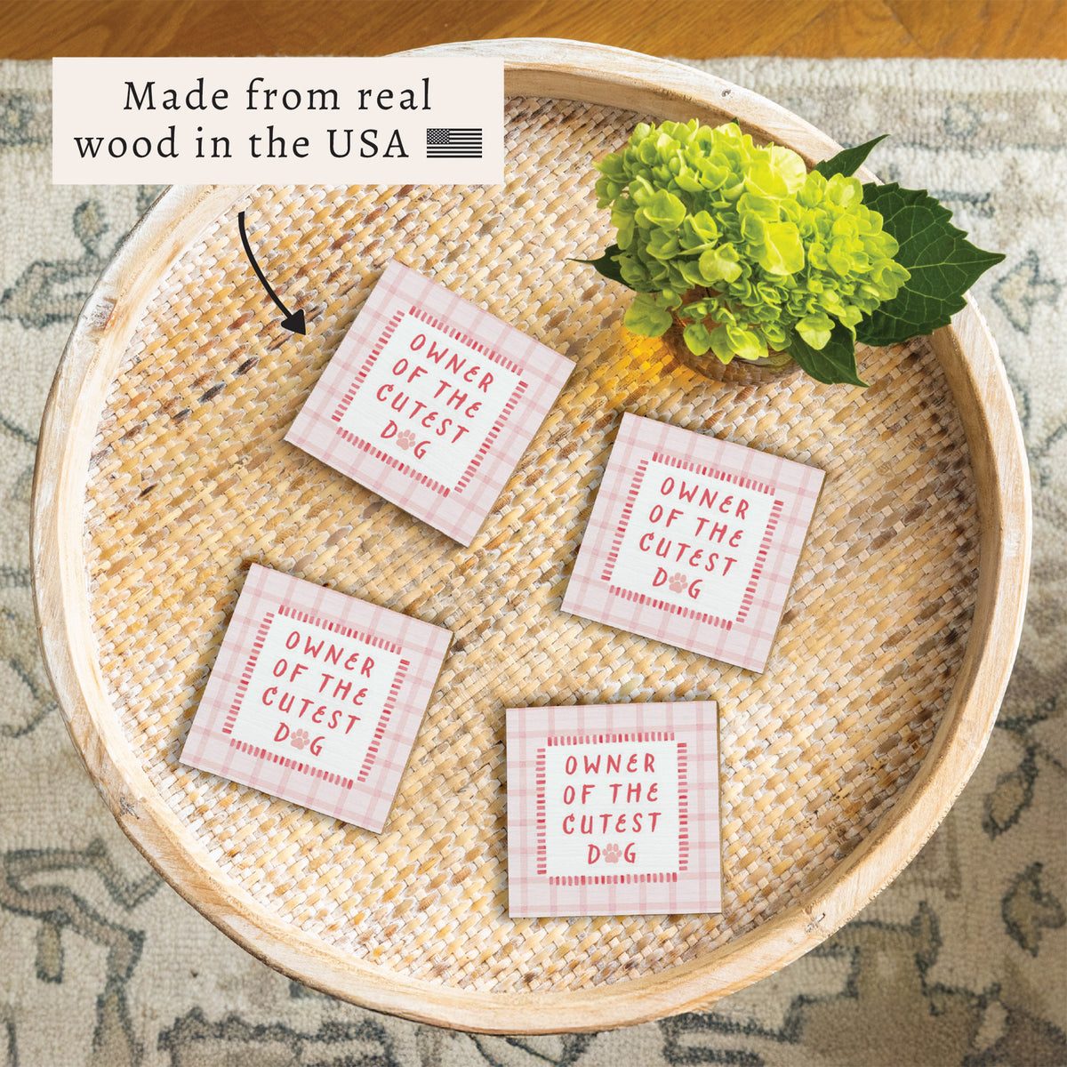 Owner Of The Cutest Dog Coaster Set