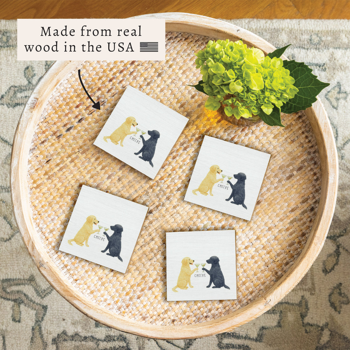 Dog Cheers Coaster Set