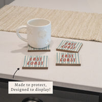 East Coast Striped Coaster Set