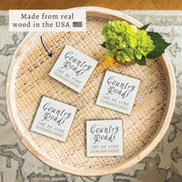 Country Roads Take Me Home Coaster Set