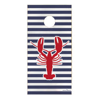 Lobster Stripe Cornhole Set