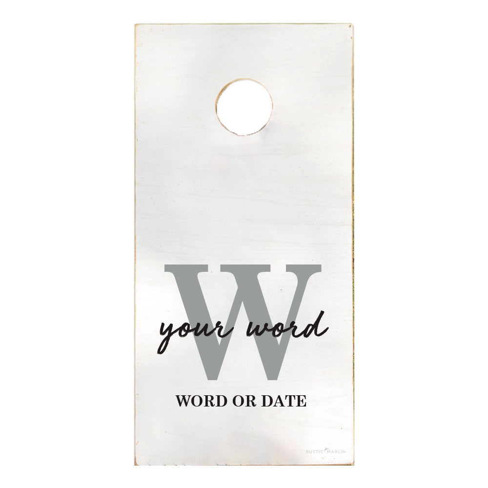 Monogram Personalized Cornhole Game Set