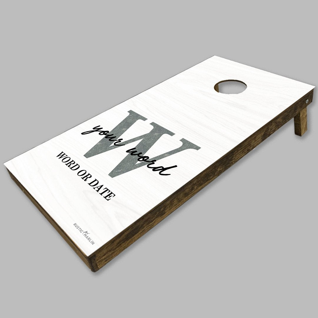 Monogram Personalized Cornhole Game Set