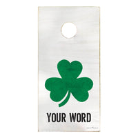 Shamrock Personalized Cornhole Game Set