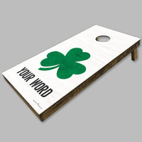 Shamrock Personalized Cornhole Game Set