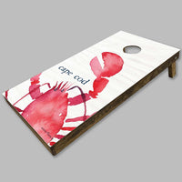 Watercolor Lobster Personalized Cornhole Game Set
