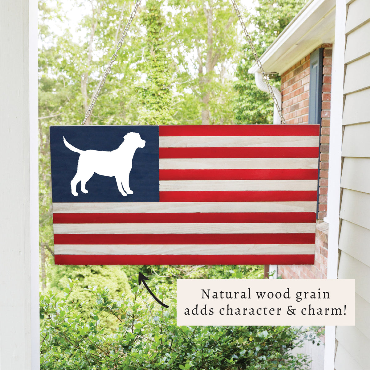 Dog American Flag