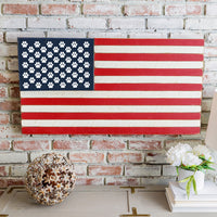 Paw Prints American Flag