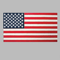 Paw Prints American Flag