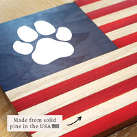 Paw American Flag