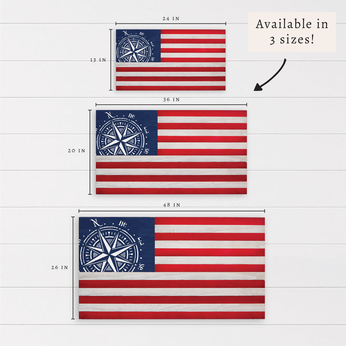 Compass American Flag