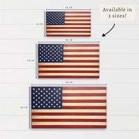 American Flag Natural and Red
