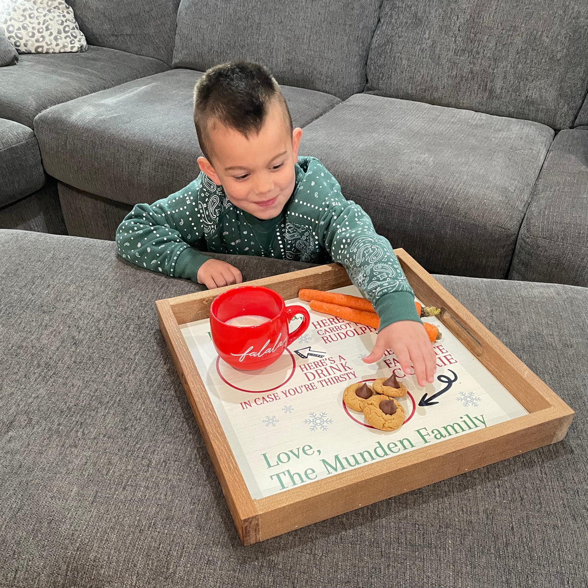 Dear Santa Personalized Wooden Serving Tray