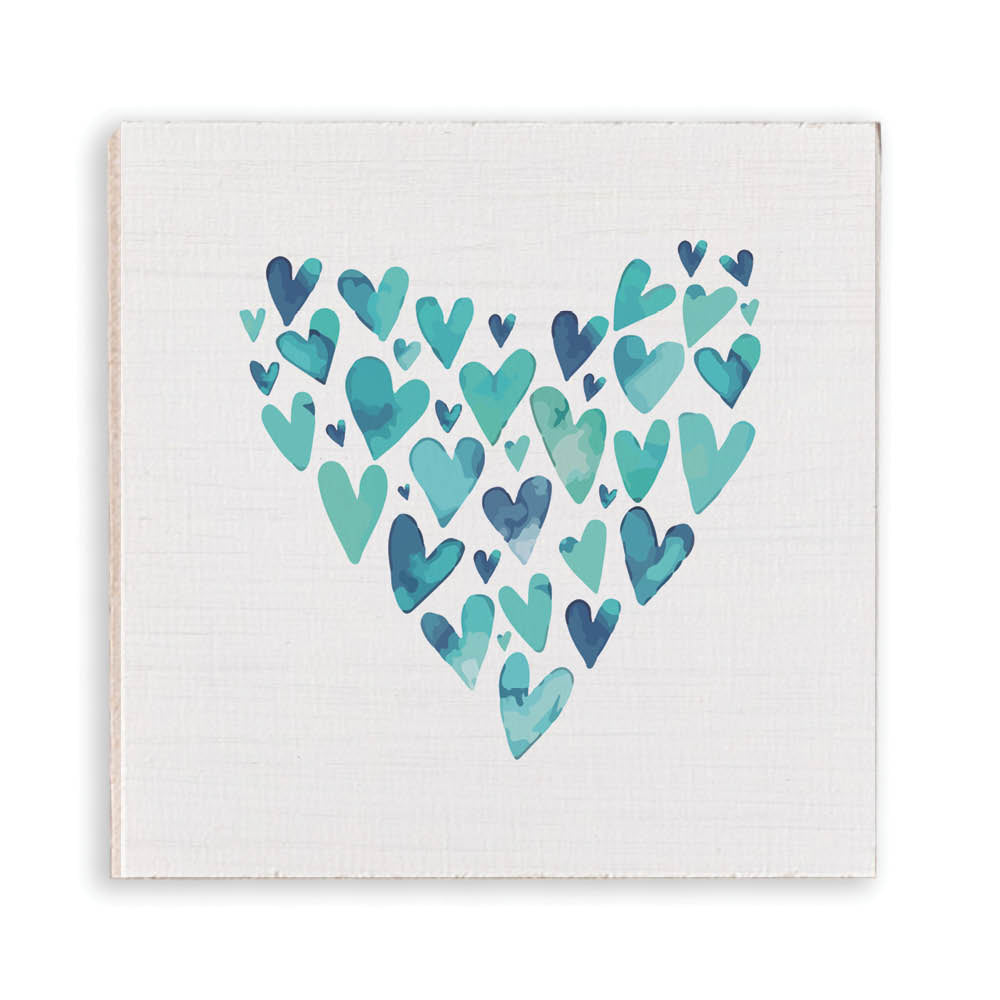 Watercolor Heart Magnet