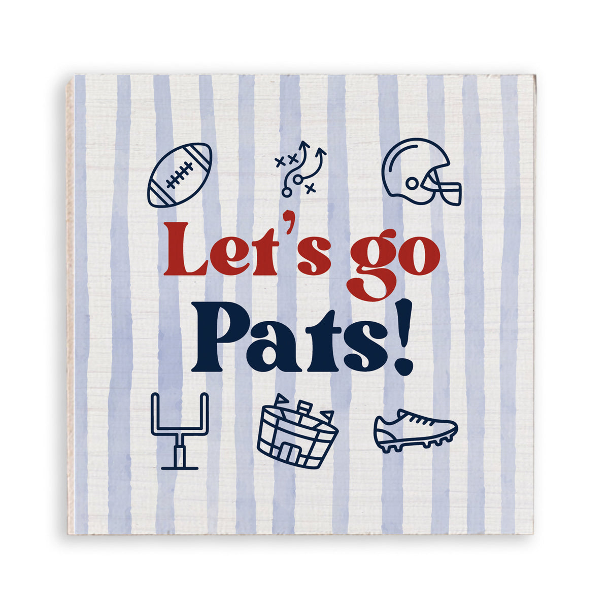 Let’s Go Pats Icons Magnet