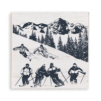 Retro Ski Run Magnet