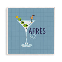 Apres Ski Martini Magnet