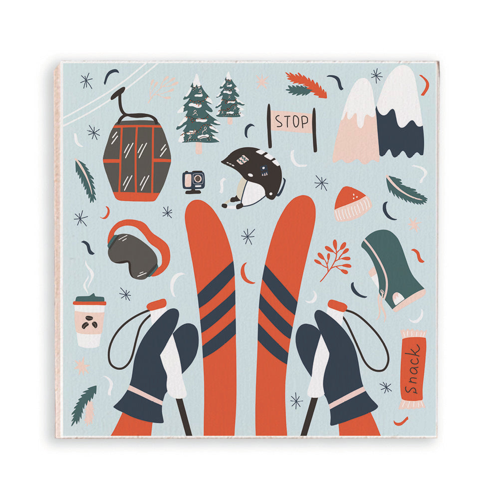 Chairlift Charm Magnet