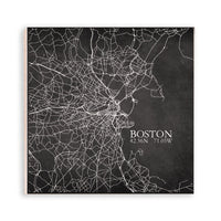 Boston Charcoal City Grid Magnet