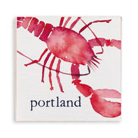 Watercolor Lobster Personalized Wooden Magnet