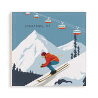 Bluebird Ski Day Personalized Magnet