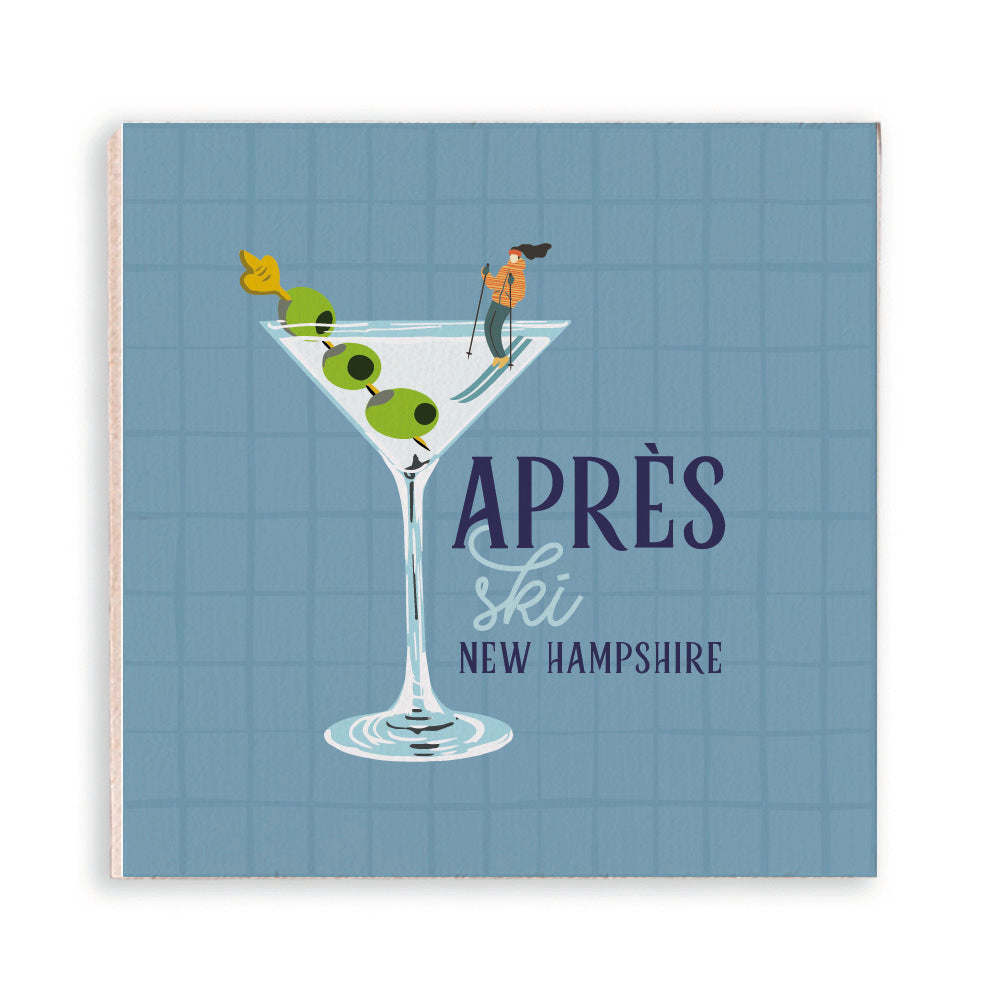 Apres Ski Martini Personalized Magnet