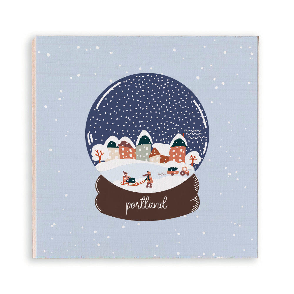 Snow Globe Personalized Magnet