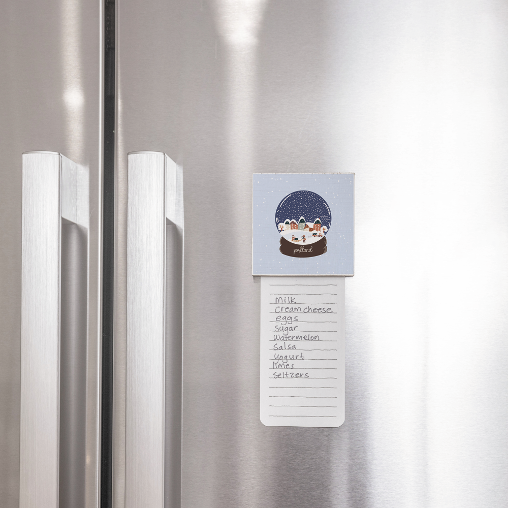 Snow Globe Personalized Magnet