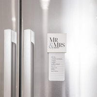Mr & Mrs Wedding Personalized Wooden Magnet