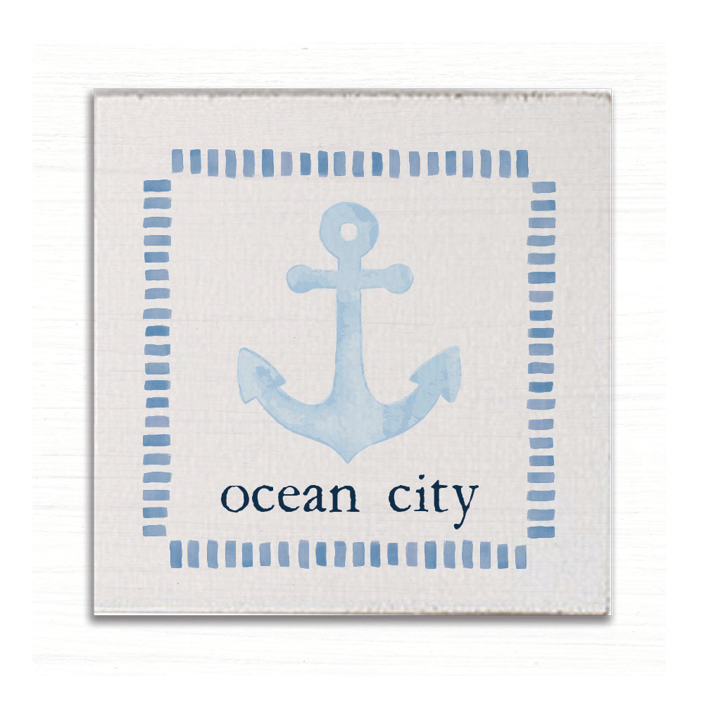 Blue Anchor Personalized Magnet