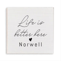Life Is Better Here Personalized Magnet