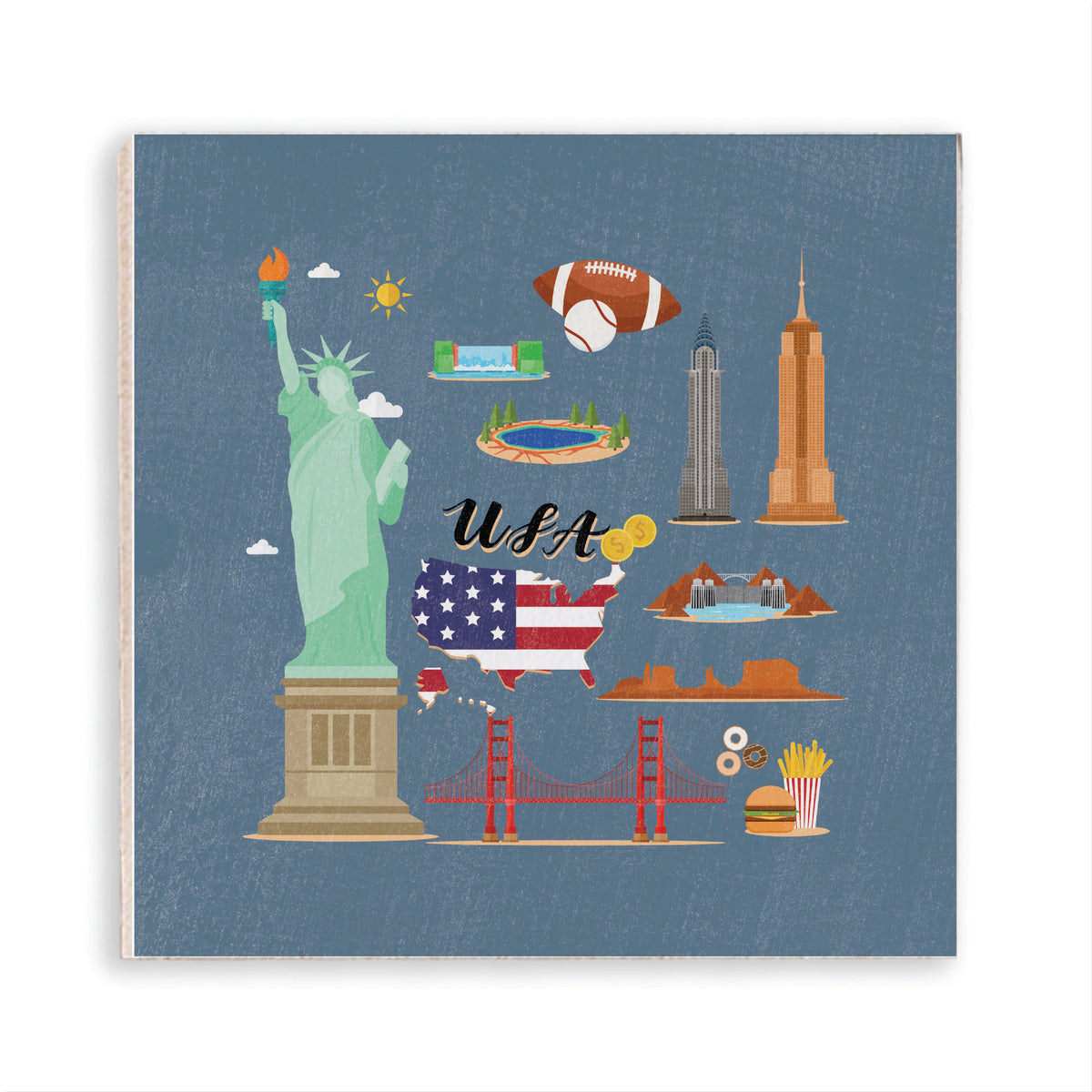 USA Famous Icons Magnet