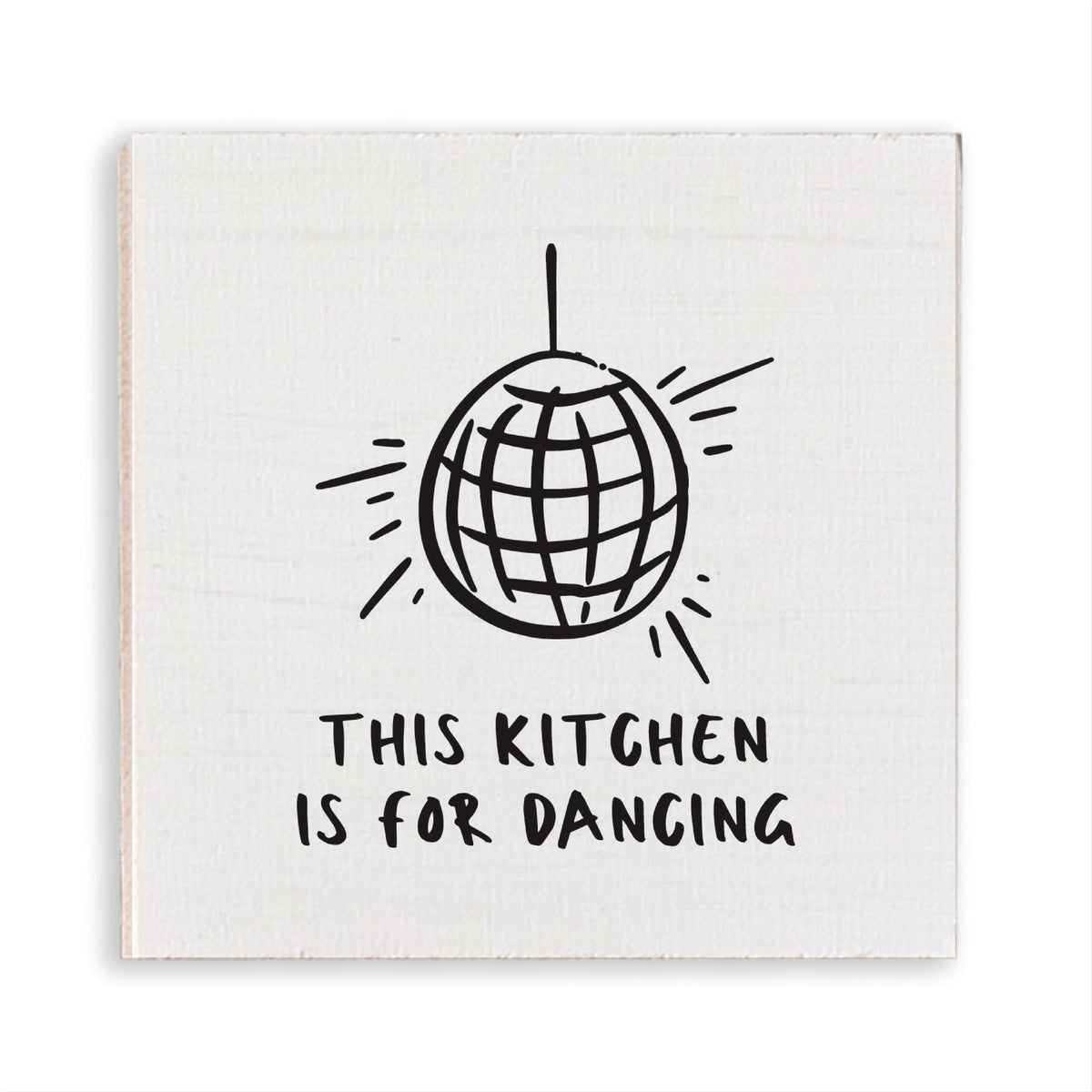 Kitchen Is For Dancing Disco Ball Magnet