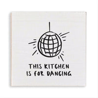 Kitchen Is For Dancing Disco Ball Magnet