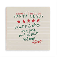 Santa Claus Milk & Cookies Magnet