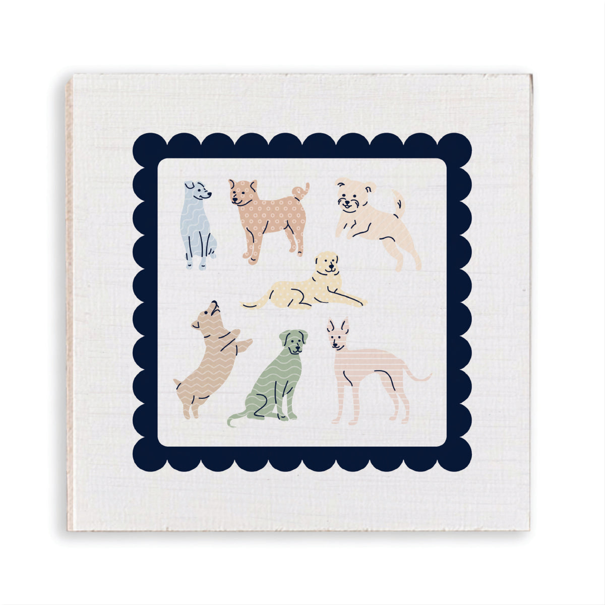 Pastel Color Dogs Magnet