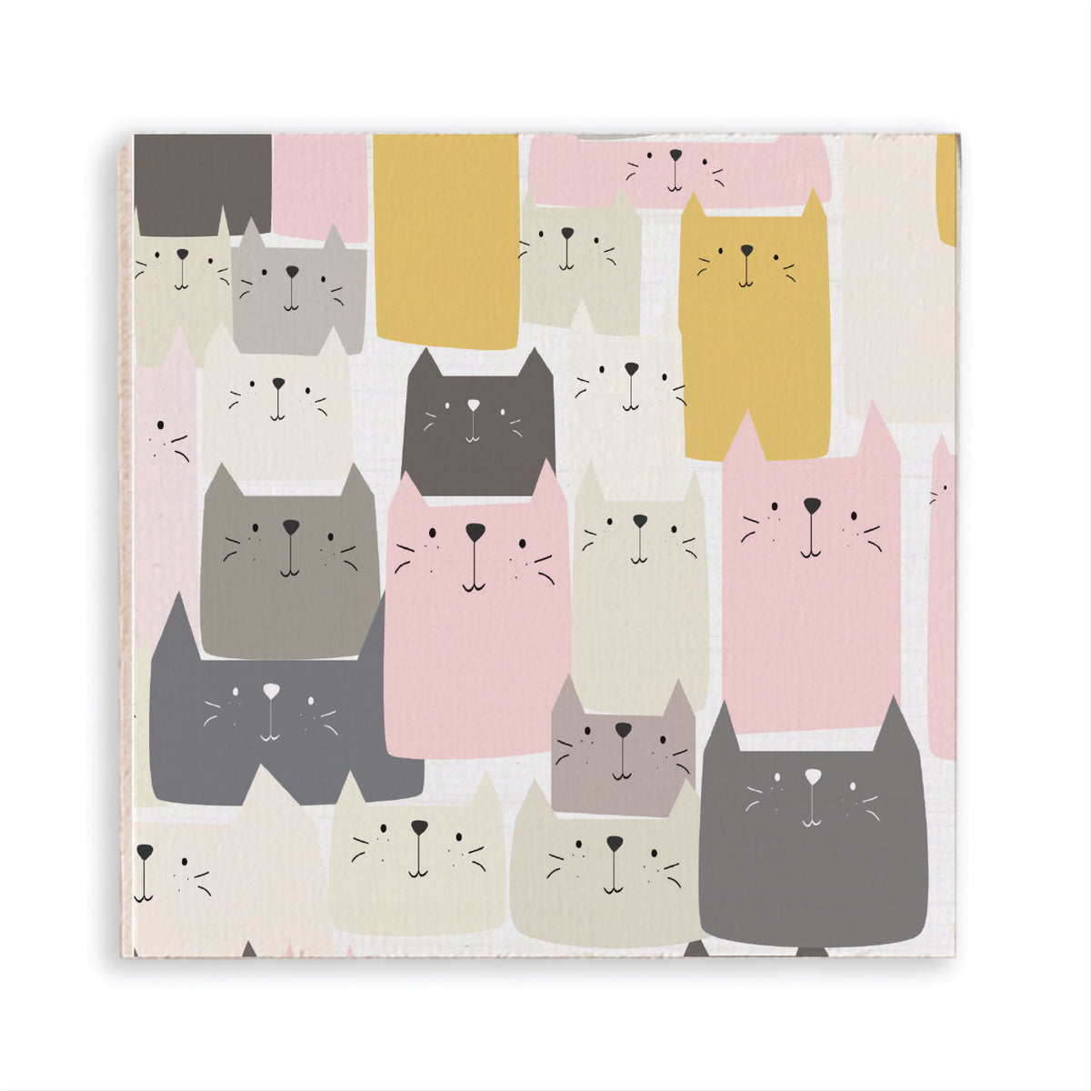 Multi-Colored Cat Cluster Magnet