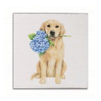 Hydrangea Dog Magnet