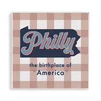 Philly Birthplace of America Checkered Magnet